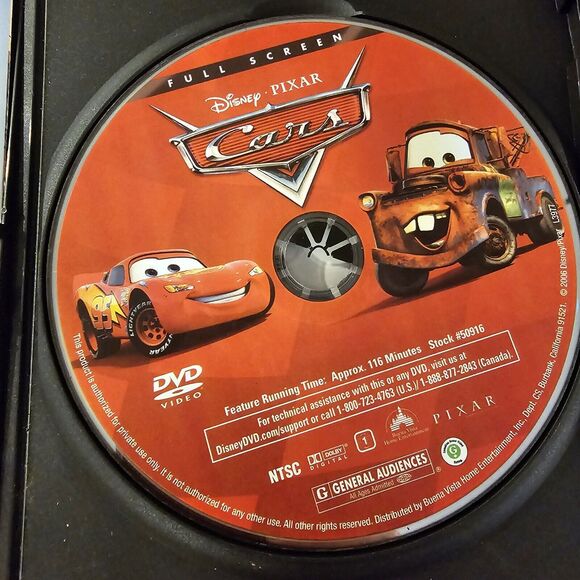 Disney PIXAR Cars Movie DVD 2009 Action Sport Rated G 116 Min Larry Cable Guy - Picture 4 of 6